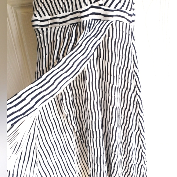 Maeve Black Striped Midi Dress Size XS - Picture 7 of 10